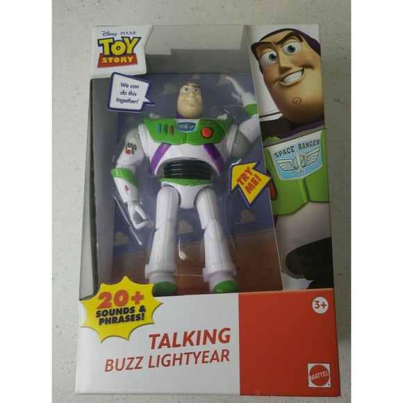 Toy Story Talking Buzz Lightyear Action Figure Mattel Disney Pixar New Sealed - Picture 2 of 9